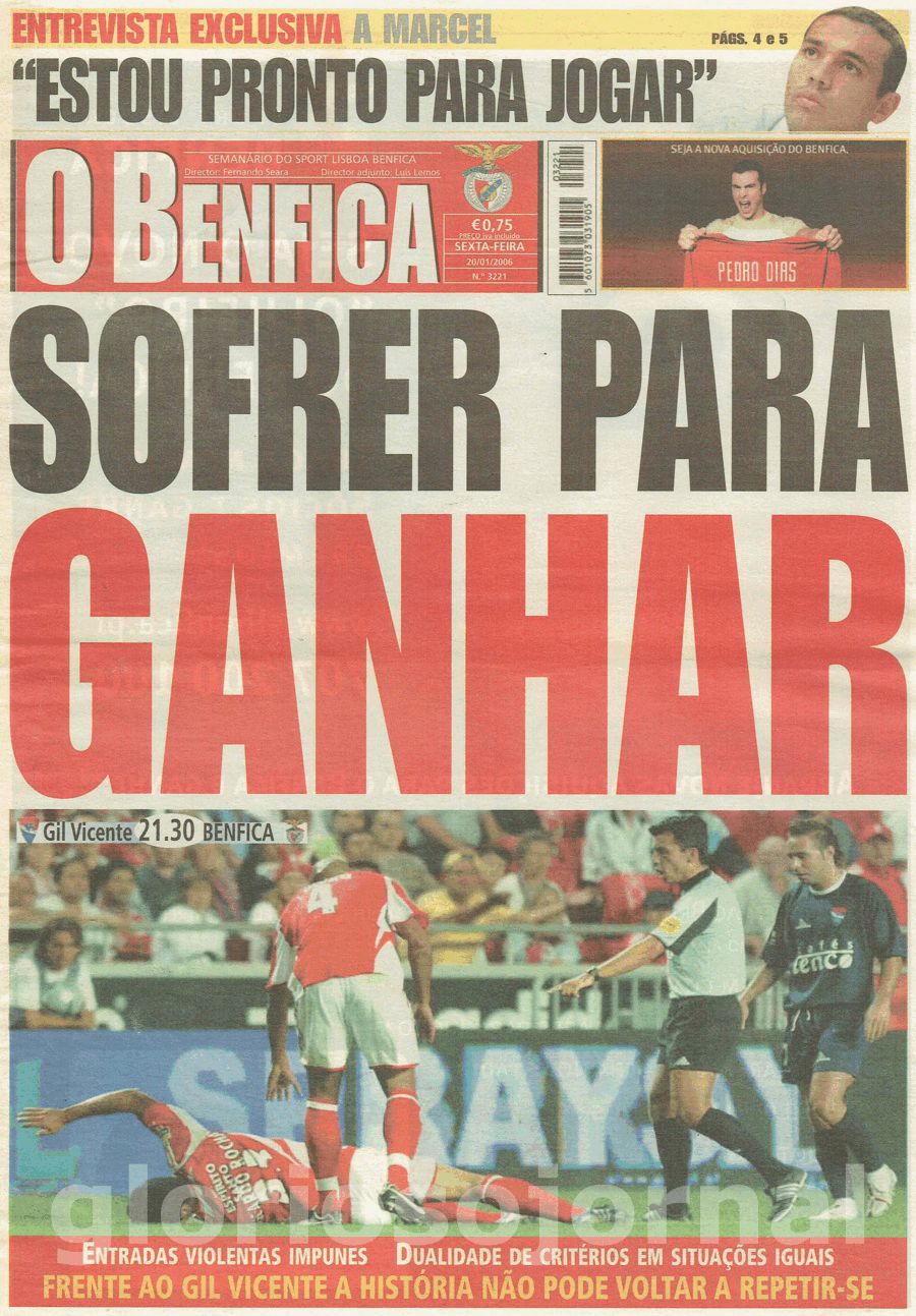 jornal o benfica 3221 2006-01-20